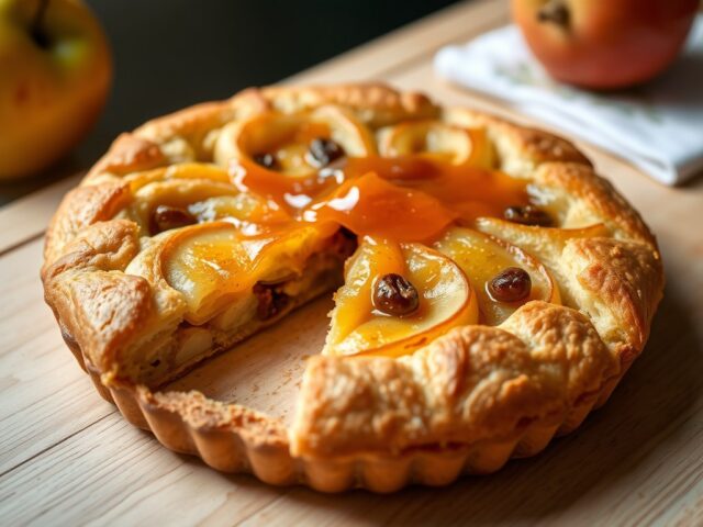 Snelle appeltaart