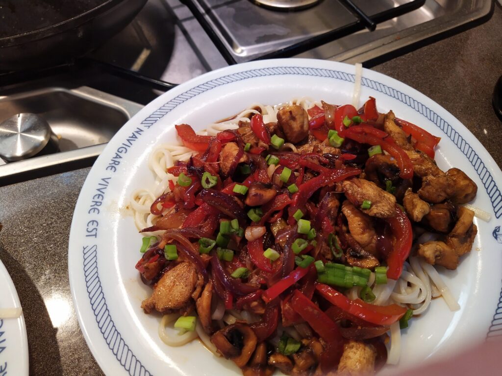 Snelle Aziatische wok met kip