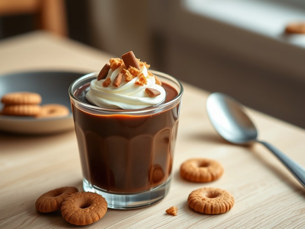 Snelle chocoladetoetjes, AI-gegenereerde illustratie