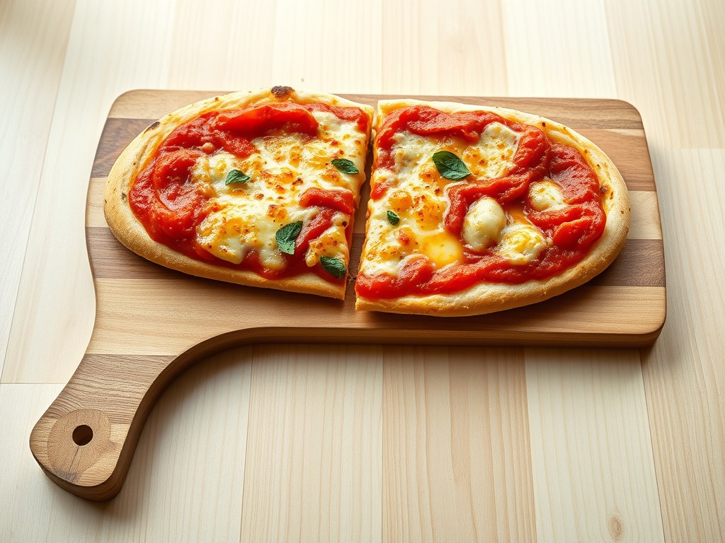 Snelle pizza, AI-gegenereerde illustratie
