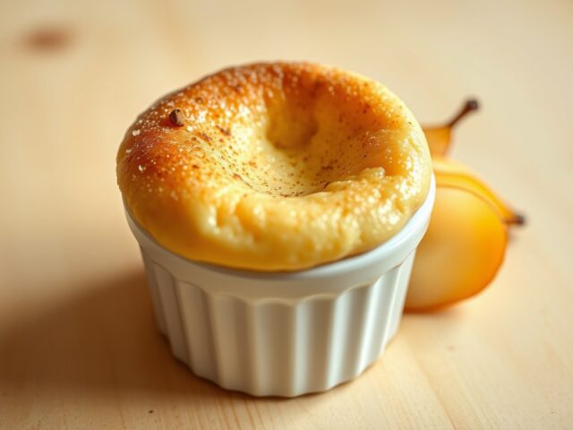 soufflé met peer en specerijen