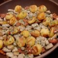 Spaans pannetje met tuinbonen, krieltjes en chorizo