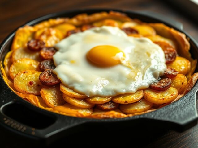 Spaanse aardappelschotel