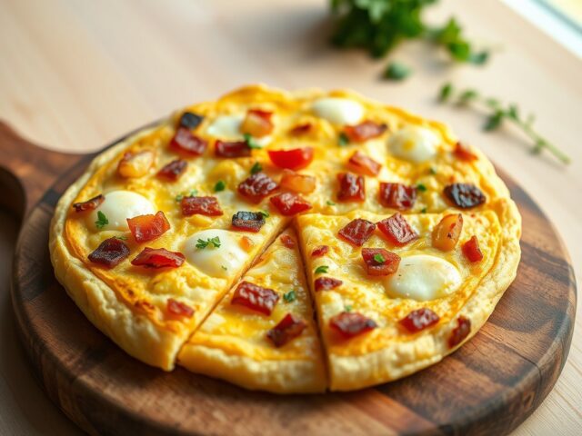Spaanse aardappeltortilla met bacon