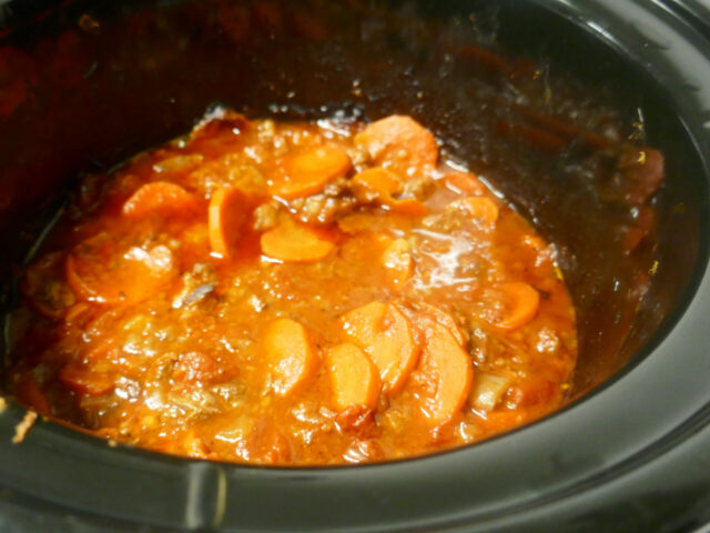Spaanse Slowcooked Pot met Rundvlees en een beetje Chorizo