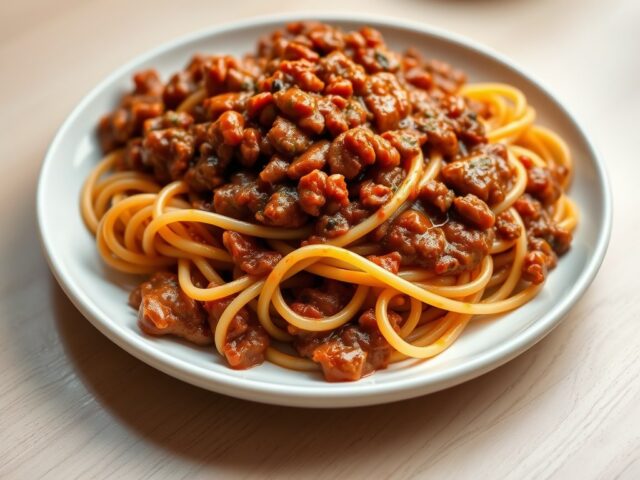 Spagetti Bolognese (zoet)