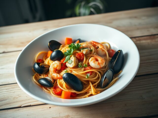 Spaghetti alla frutti di mare