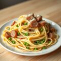Spaghetti Carbonara met Knacki – Een kinderfavorie