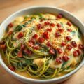Spaghetti carbonara overbakken