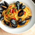 Spaghetti met mosselen