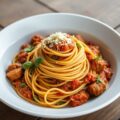 Spaghetti met ragû van Italiaanse worstjes