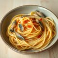 Spaghetti met sardientjes
