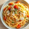 Spaghetti met tonijn (spaghetti con tonno)