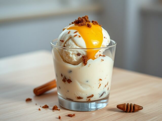 Speculaasijs met bokbiersabayon