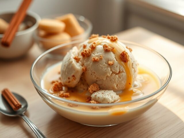 Speculaasijs met bokbiersabayon