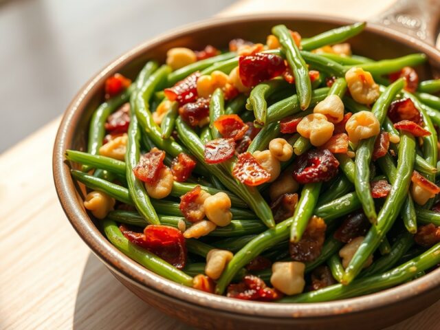 Sperciebonen met bacon