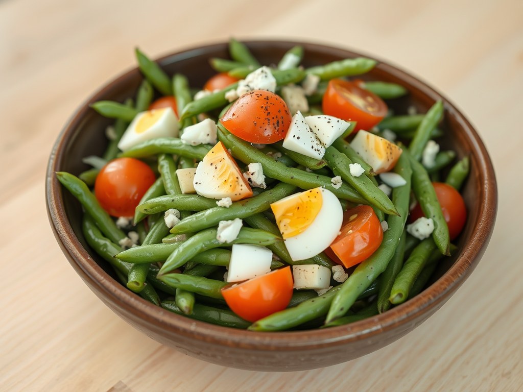 Sperciebonen Salade, AI-gegenereerde illustratie
