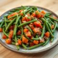 Sperziebonen met tomatensalsa