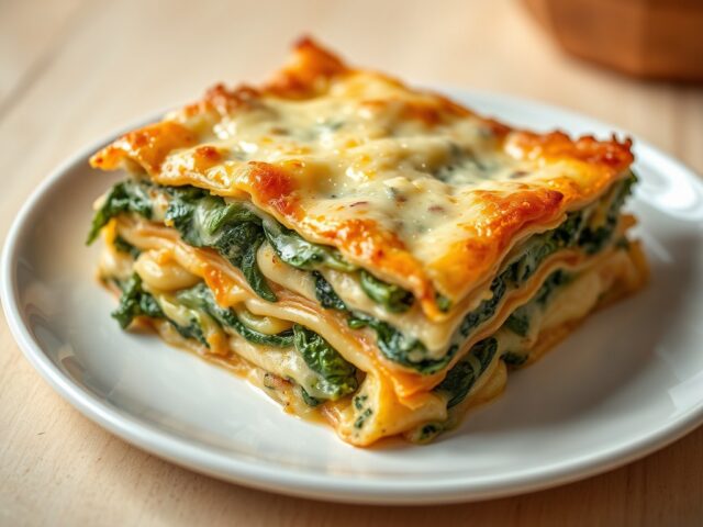 Spinazie – Artisjokken Lasagna (Vegetarisch)