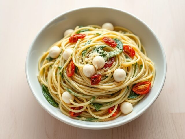 spinazie spagetti