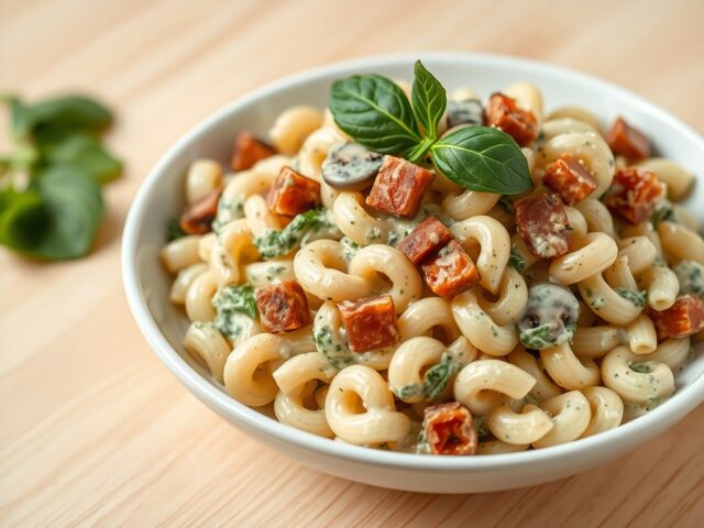 Spinaziepasta met paturain