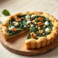 Spinazietaart met geitenkaas