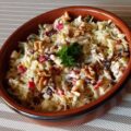 Spitskoolsalade met cranberry’s, kaas en walnoten