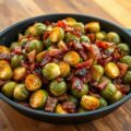Spruiten en bacon uit de oven