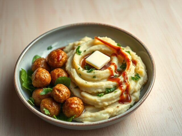 Stamppot paksoi met sateballetjes