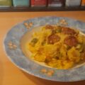 Stamppot spitskool met chorizo en paprika, beetje pittig