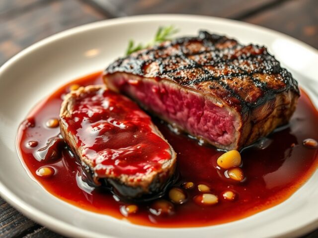 Steak á la Pinot Noir