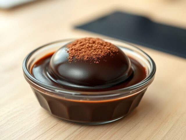 Stevige Chocolade pudding