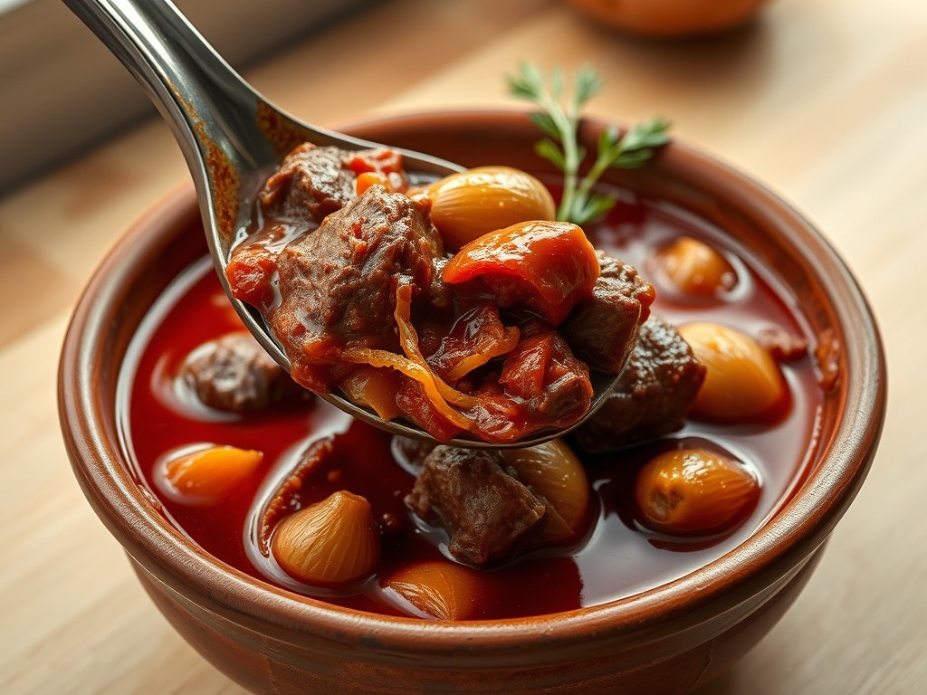 Stifado, AI-gegenereerde illustratie