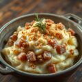 Stoemp met witloof, ham en kaas