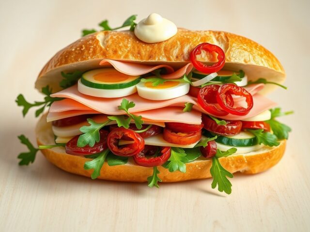 Stokbrood gezond xl met boerenkaas en spaanse peper