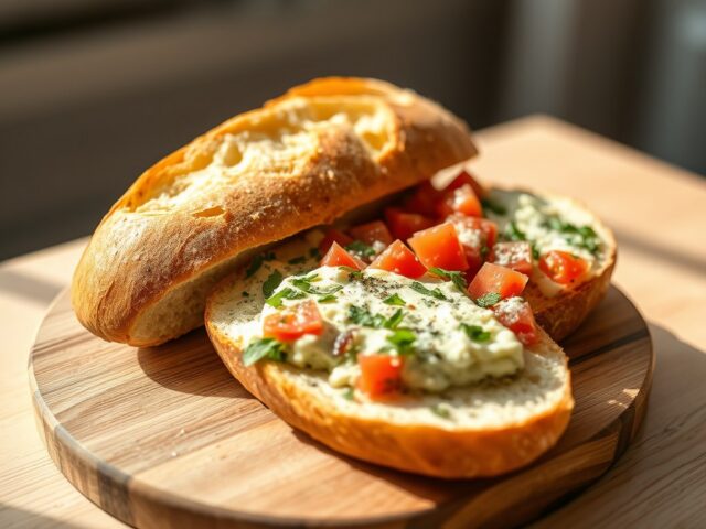Stokbrood met Italiaanse kruidenboter