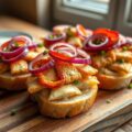 Stokbroodjes [met Parmezaanse kip]
