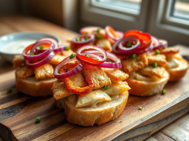 Stokbroodjes [met Parmezaanse kip]