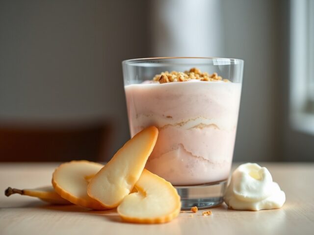 Stoofperenmousse met in Amandelen ( zie opm)