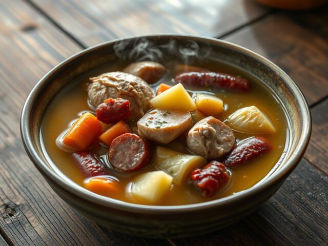 Stoofpot Kip in Bouillon met Groentes