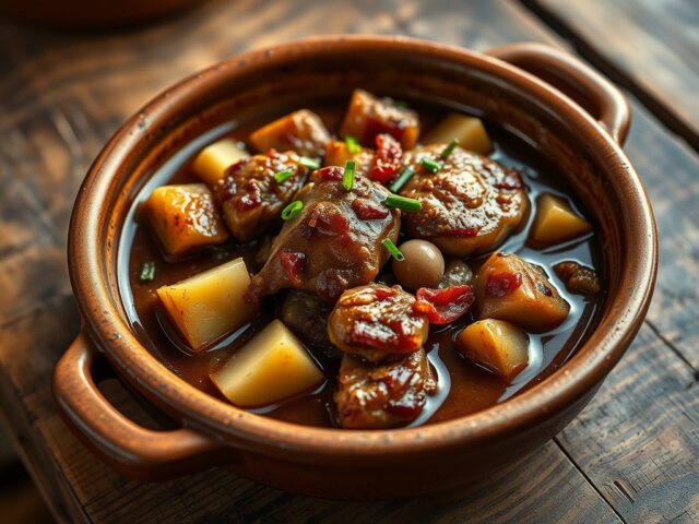 Stoofpotje van fazant met witlof