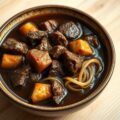 Stoofvlees op Vlaamse wijze met peperkoek