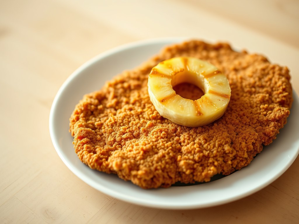 Subtropische schnitsel, AI-gegenereerde illustratie