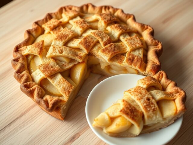 Suikervrije appeltaart met groene stevia
