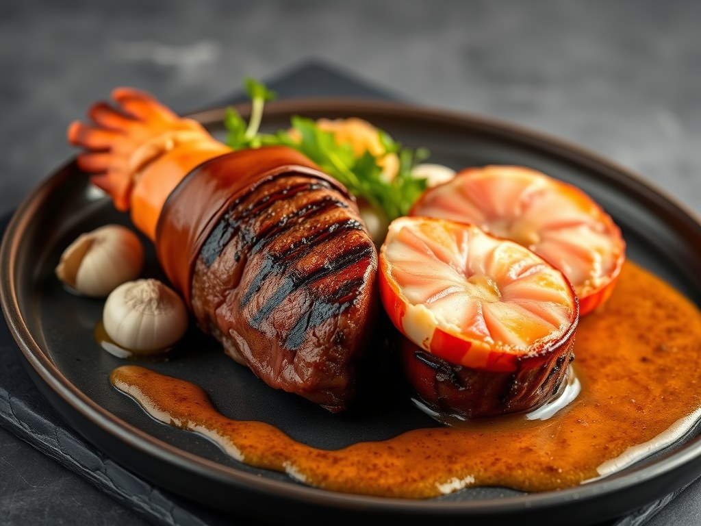 Surf and Turf Variant (Versie Jan A), AI-gegenereerde illustratie
