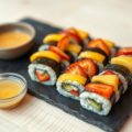 Sushi met fruit