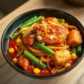 Sweet en Sour mie met krokante vis