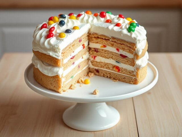 Taart met koekjes