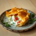 Taartje van Feta-Kaas in phyllo-Deeg