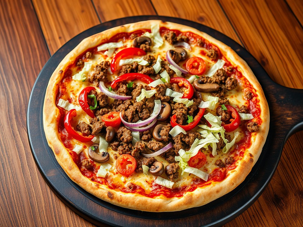 Tacopizza, AI-gegenereerde illustratie